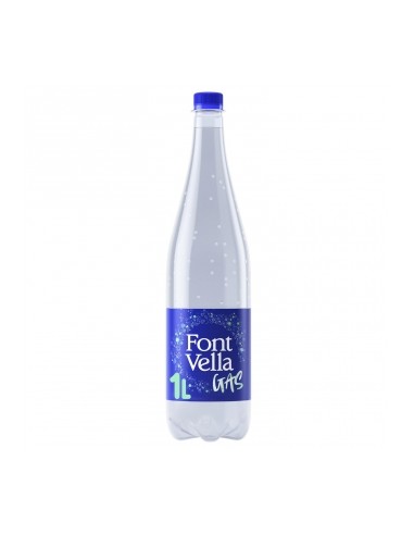 AGUA FONTER CON GAS PLAST. 1 LT