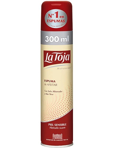 ESPUMA AFEITAR LA TOJA SENSIBLE 250 GR