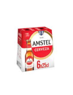 CERVEZA AMSTEL PK-6  250 ML