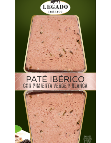 PATE IBERICO CON PIMIENTA VERDE Y BLANCA LEGADO 100GR