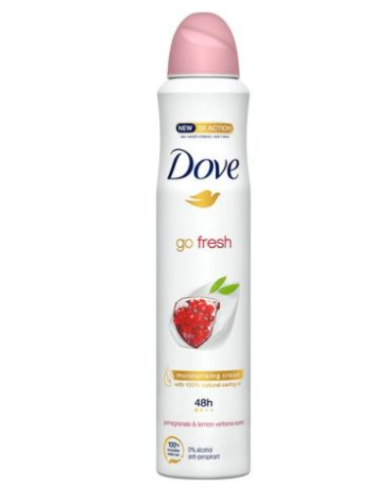 DOVE DESOD. SPRAY 200ML GO FRESH PASSION FRUIT SCENT